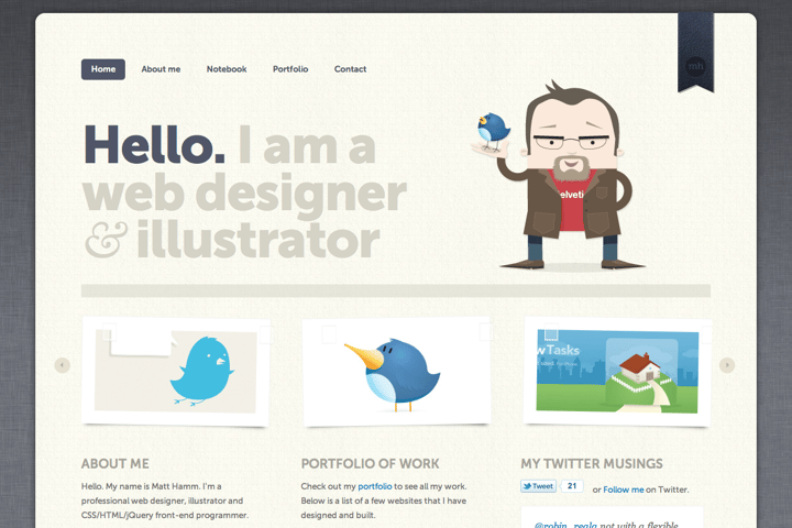 Matt Hamm website preview